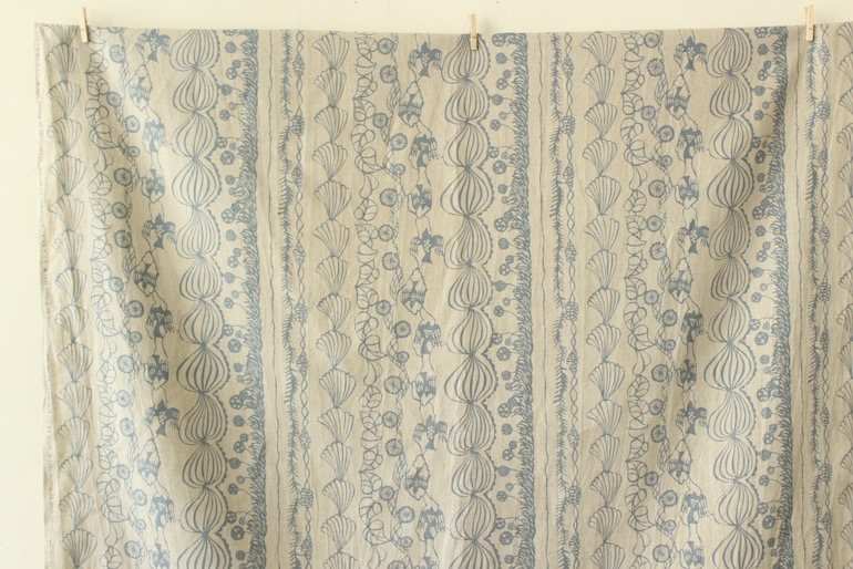 LINNETリネンプリント風